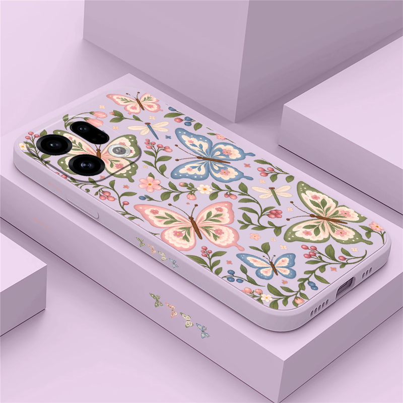 Oppo Reno 12 - Colorful Butterfly Phone Case For OPPO