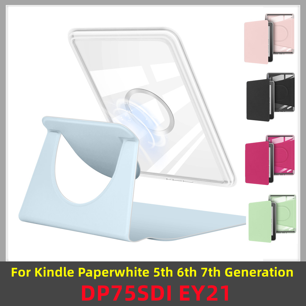 360 Rotating Stand Clear Case  - Kindle Tablet Accessories ulasan dan harga