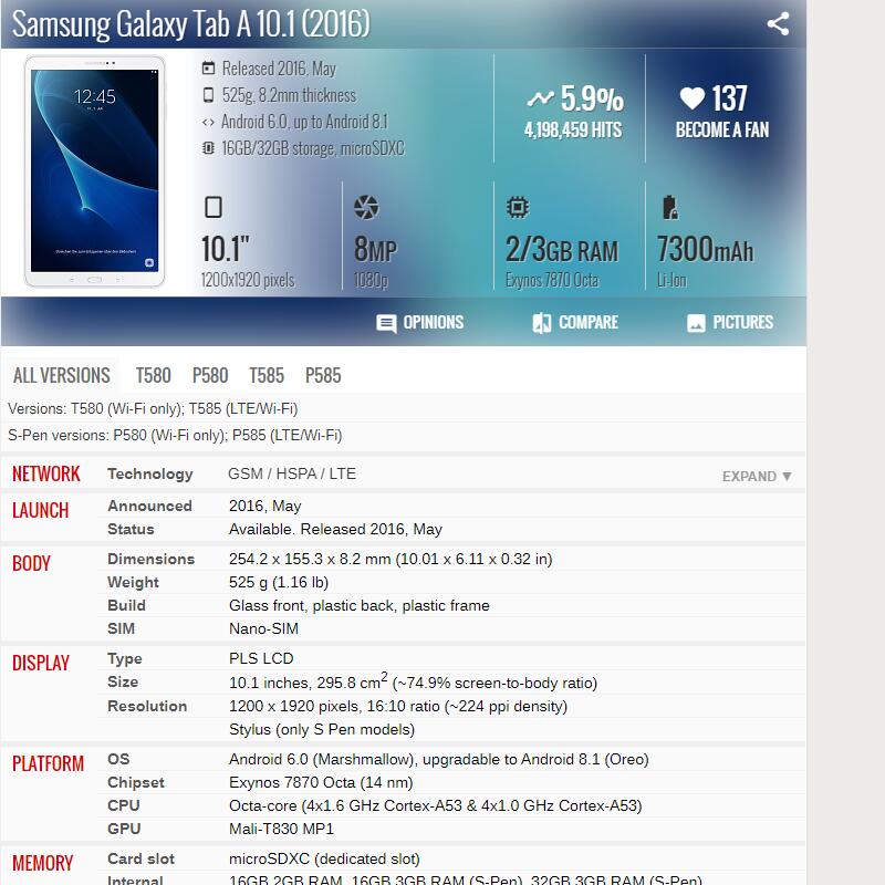 For Samsung Galaxy Tab A 10.1  - Tablet Accessories For Samsung ulasan dan harga