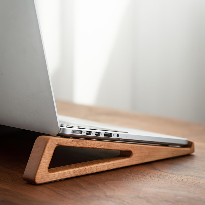 Portable Foldable Wooden Lapto - Cooling Stand Tablet ulasan dan harga