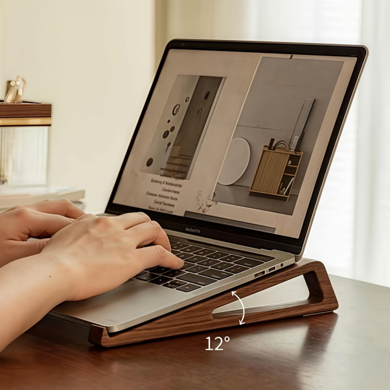 Portable Foldable Wooden Lapto - Cooling Stand Tablet ulasan dan harga