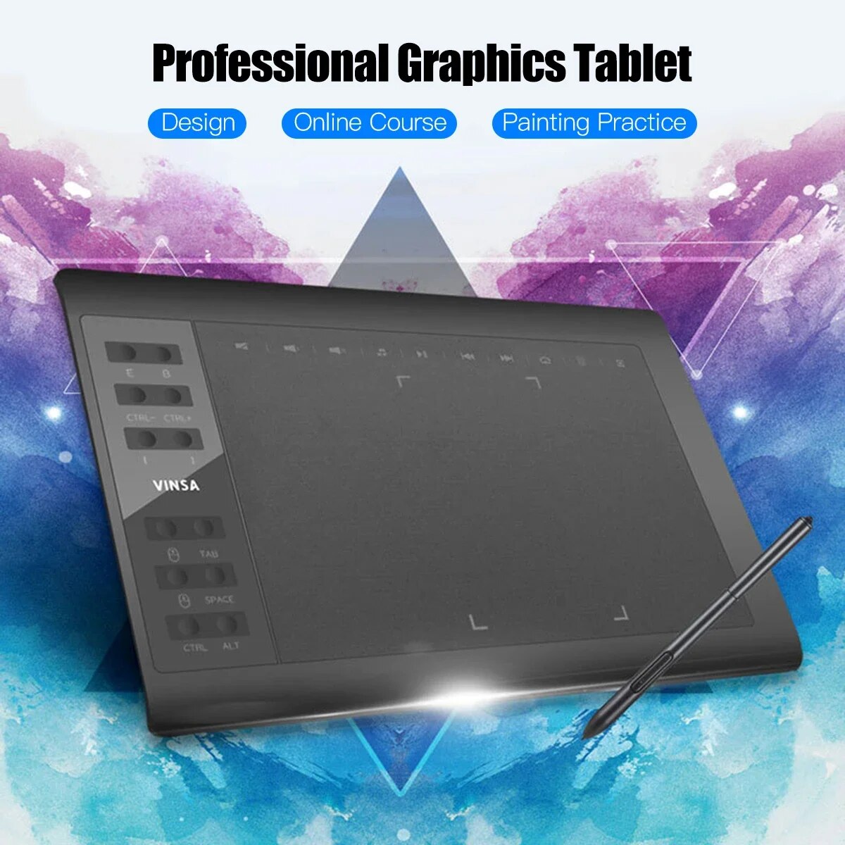 10x6 Inch Professional Graphic - Graphic Tablet Accessories ulasan dan harga